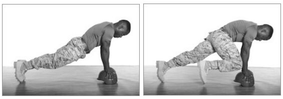 Plancha con flexión de xeonllos - unha versión mellorada do exercicio clásico