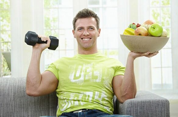 Unha nutrición e un exercicio saudables son as claves para a saúde dos homes. 